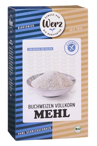 Buchweizen-Vollkorn Mehl 1000g  -Werz Bio