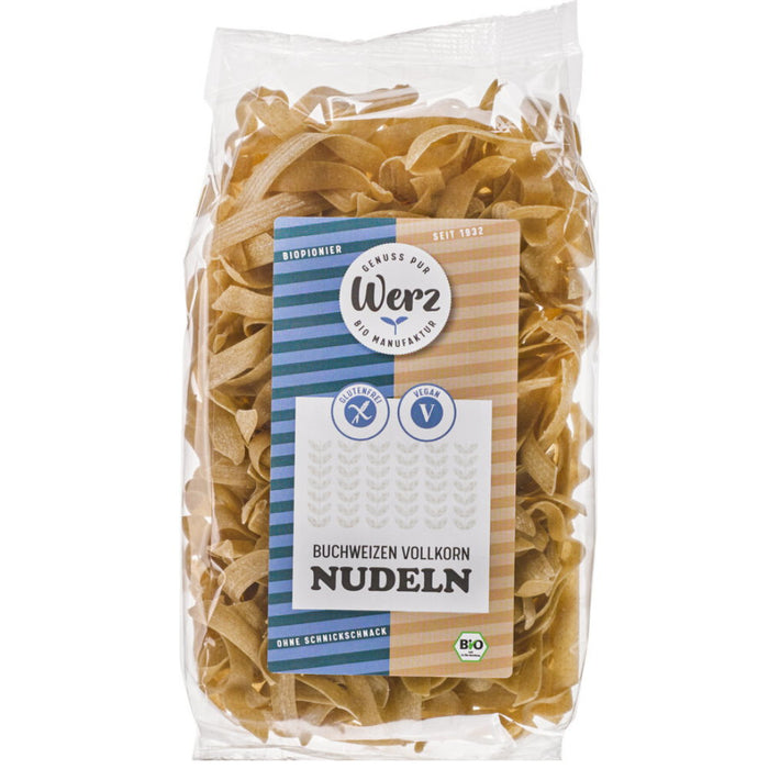 Buchweizen Vollkorn Nudeln 200g - Werz Bio

Die glutenfreien Vollkornnudeln passen nicht nur zum Fleisch sondern lassen sich auch als vollständige Mahlzeit mit einer leckeren Sauce genießen.