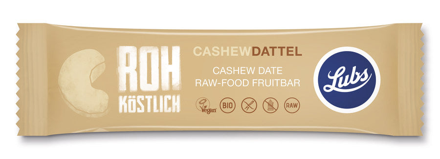 Cashew Dattel  Riegel 47g- Lubs Bio