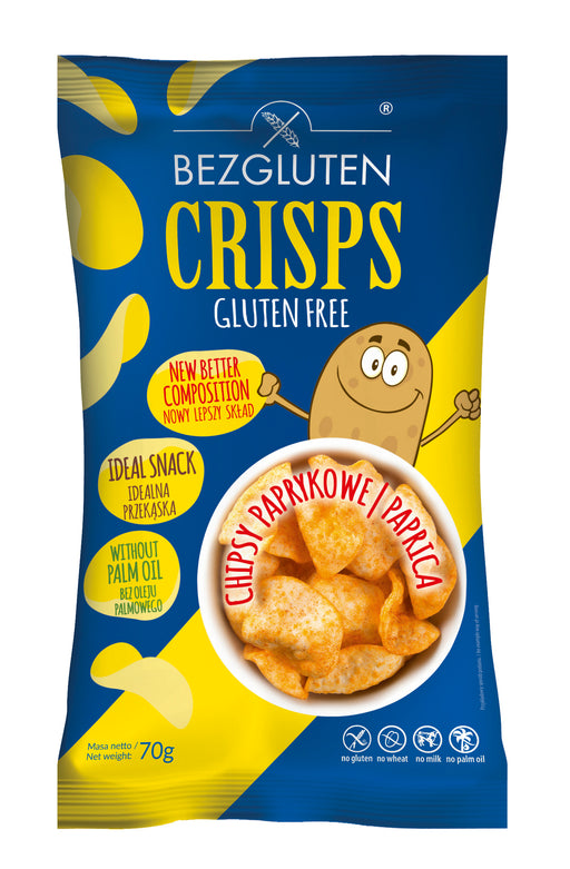 Chips mit Paprika (Crisps) 70g-Bezgluten