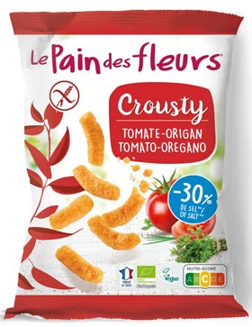 Crousty Flips mit Tomate 75g - Le Pain des Fleurs