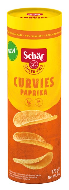 Curvies Paprika Kartoffelchips 170g- Schär