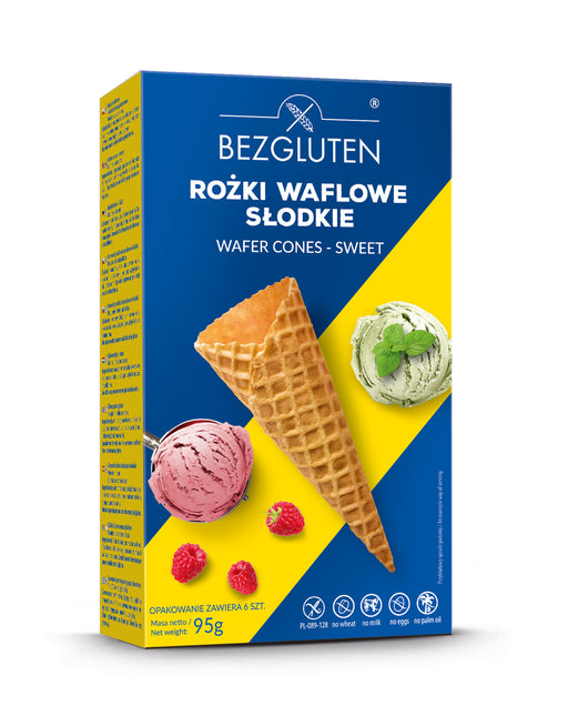Eistüten  Wafer Cones süß 85g- Bezgluten