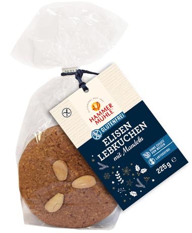 Elisen Lebkuchen mit Mandeln 225g / Hammermühle