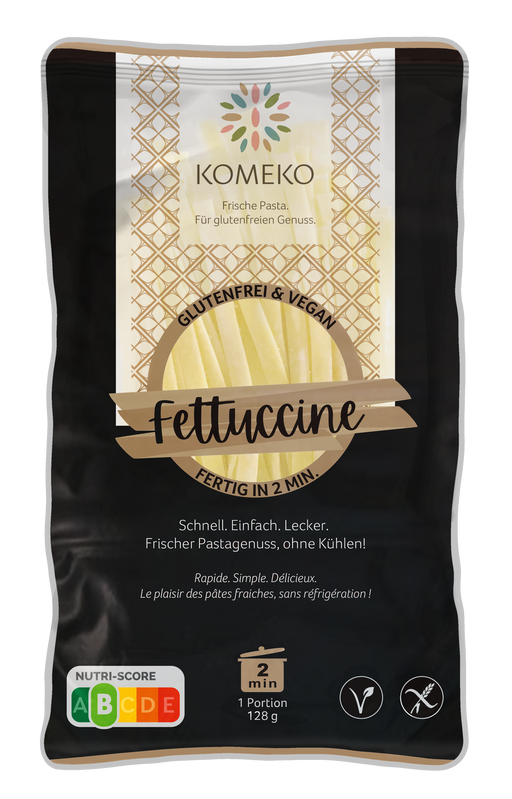 Fettuccine 128g - Komeko

Unsere Fettuccine aus Reismehl überzeugen mit ihrem kompromisslosem Geschmack, ihrer bissfesten Textur und der schnellen Zubereitung.