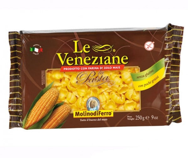 Gnocchi ( Nudeln )  250g - Le Veneziane

Die glutenfreien Gnocchi, von Molino di Ferro Le Veneziane, werden ausschließlich mit Maismehl zum Beispiel aus den Anbaugebieten im Norden Italiens, in Venetien oder in der Lombardei unter Kontrolle und ohne Kontaminerungsrisiken hergestellt.