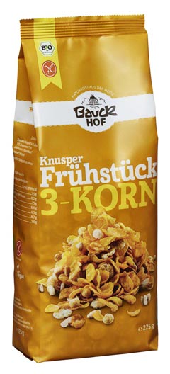 Knusper Frühstück 3 - Korn 225g- Bauckhof BIO