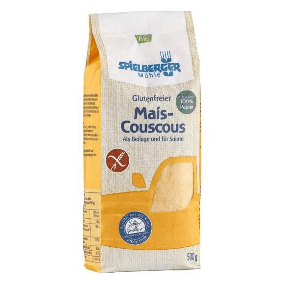 Mais Couscous 500g- Spielberger bio

Glutenfreier Mais-Couscous von Spielberger Mühle wird in einem traditionellen Verfahren aus Maismehl mit Wasserdampf hergestellt. 