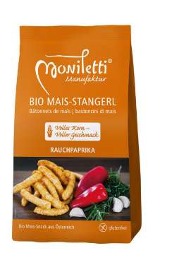 Bio Mais-Stangerl Rauchpaprika 100g - Moniletti bio