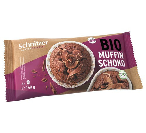 Dark Chocolate Muffin 140g - Schnitzer Bio
