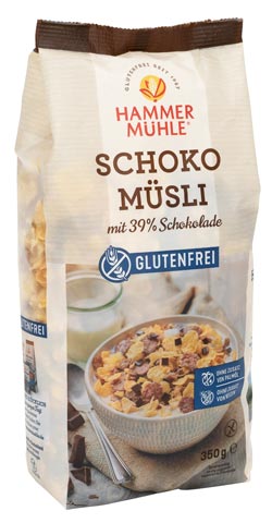Schoko Müsli 39% Schokolade -350g - Hammermühle