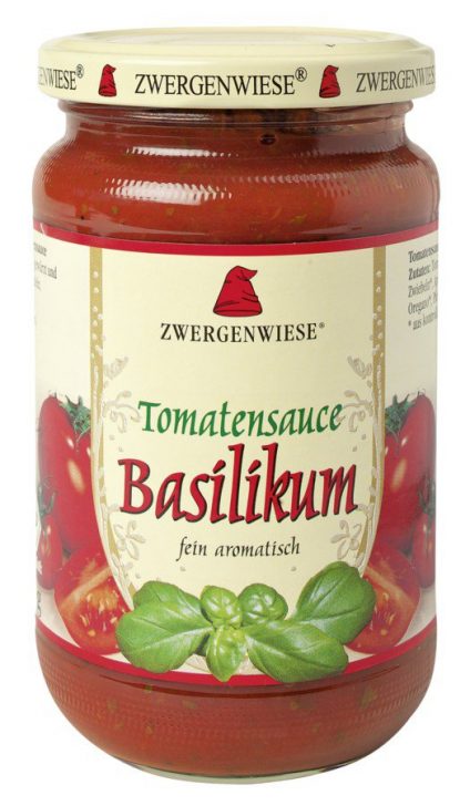 Tomatensauce Basilikum  340ml - Zwergenwiese bio