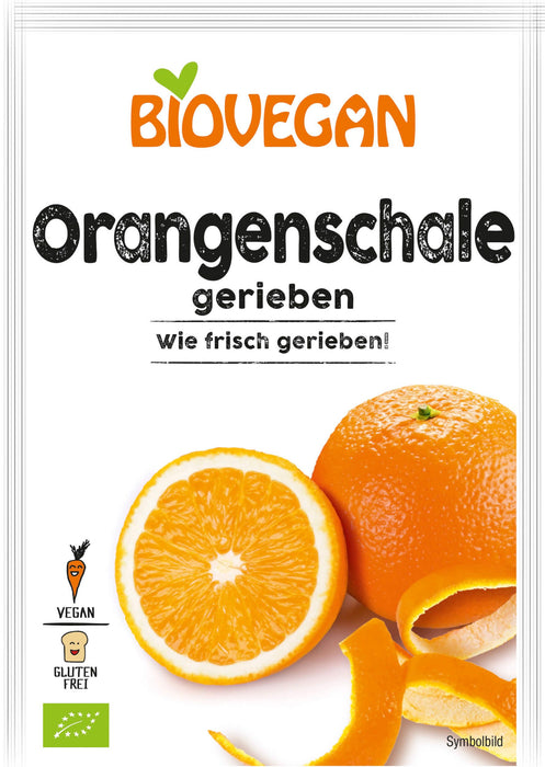 Orangenschale gerieben 9g - Bio Vegan
