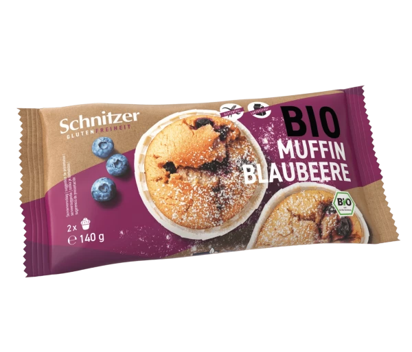 Blaubeer Muffins 140g - Schnitzer Bio